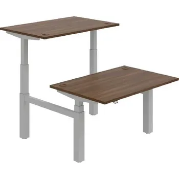 Kancelářský vozík HOBIS párový výškově stavitelný stůl MOTION DUAL MSD 3 1200, stand.ovládání, ořech + doprava zdarma