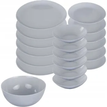 jídelní souprava Luminarc Diwali skleněný jídelní servis 19 ks, šedé