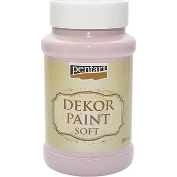 Speciální výtvarná barva Dekor Paint Soft - křídová vintage barva 500ml - viktoriánská růžová