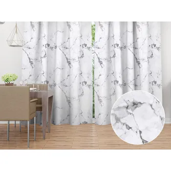 ubrus Dekorační závěs PM-064 Šedý mramor 145x140 cm