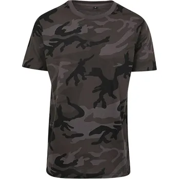 Build Your Brand Pánské tričko BY109 Dark Camo S