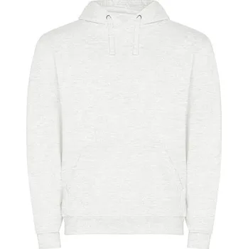 Pánská mikina Roly Unisex mikina s kapucí RY1067 Ash White Melange 177 S