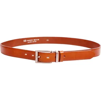 Opasek Kožený světle hnědý pásek do kalhot 30-020-3-42 110 cm