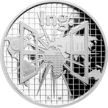 Stříbrná titulární medaile Ing. proof