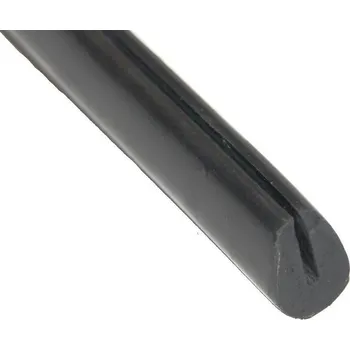 Plot MOTOMAX, s.r.o. Gumová obruba oválná - slza černá 5 x 7,5 x 10mm (cena 1m) *M