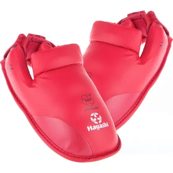 Chránič holeně pro bojový sport Chrániče nohou Hayashi WKF - červená, 304-4 XXL
