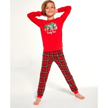 Chlapecké oblečení Klučičí pyžamo Cornette 137 vánoční tučňáci červené Barva: červená, Velikost: 146-152
