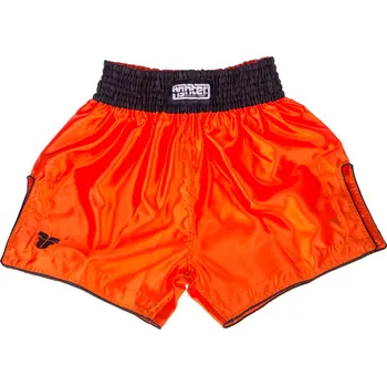 Pánské kalhoty Thai trenky Fighter Bangkok Plain - oranžová/černá, FP07 M