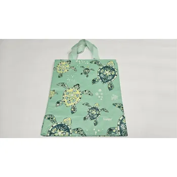 Nákupní taška Taška 14 l, lamino, želva,zelená