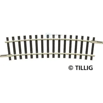 Modelová železnice TT - Oblouková kolej R 310 mm/ 15°, R12 / Tillig 83110