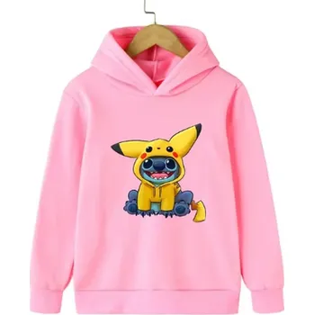 Chlapecký svetr Lilo & Stitch MIKINA STITCH a Pokémon, různé barvy Barva: růžová (2), Velikost: 130