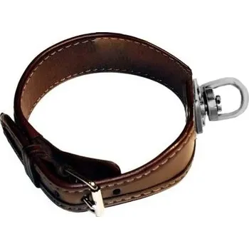 Obojek pro psa Zubíček Barvářský obojek podšitý tenkou kůží s podloženou sponou, klasický obrtlík, délka obojku 60 cm