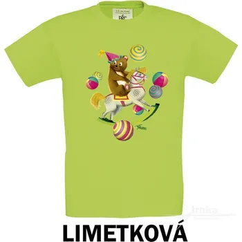 Tričko dětské KR, Míša Kulička Barva: Limetková, Velikost: 110