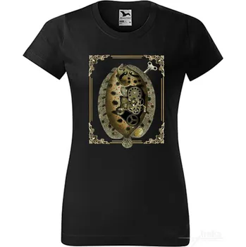 Dámské tričko Tričko dámské Natáhneme platýze v rámečku, Steampunk Barva: Černá, Velikost: XXL