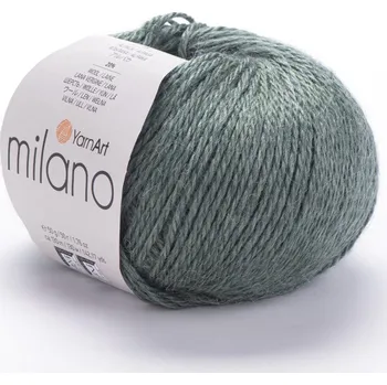 Galanterie YarnArt Milano 875 - šedozelená