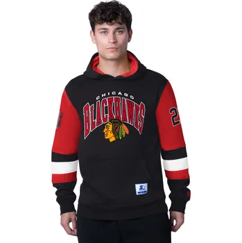 Pánská mikina Starter Pánská mikina Chicago Blackhawks NHL END ZONE Fleece Hoodie Velikost: M
