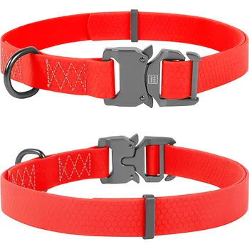 Obojek pro psa WAUDOG obojek voděodolný Collartex Fastex červený (28-40cm/2,0cm)