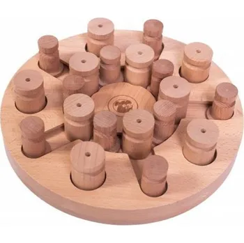 Hračka pro psa My intelligent pets Dřevěný hlavolam Mandala & Star/obtížnost 1-2