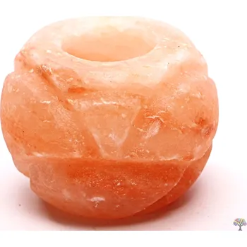 Solná lampa Magieprirody.cz Solný svícen na svíčku RŮŽE - přírodní leštěný - 0.8 kg solná lampa