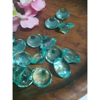 umělá květina Plastové kameny mint 18 mm