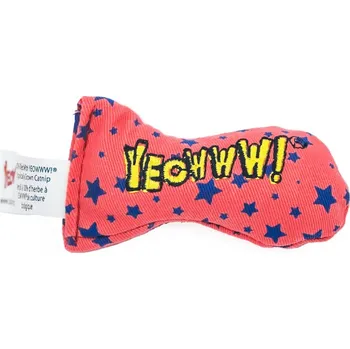 Hračka pro kočku Yeowww Sardinka plněná bio šantou - červená