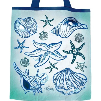 Nákupní taška Plátěná nákupní taška, Dary moře ve světlém