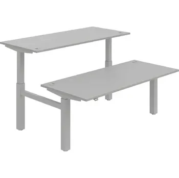 Kancelářský vozík HOBIS párový výškově stavitelný stůl MOTION DUAL MSD 2 1800, stand.ovládání, šedá + doprava zdarma