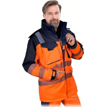 pracovní bunda Leber&Hollman JAC WINTER reflexní zimní bunda oranžová