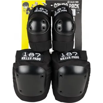 Chránič nohou Chrániče kolen a loktů 187 KILLER PADS Combo Pack | BLACK S-M