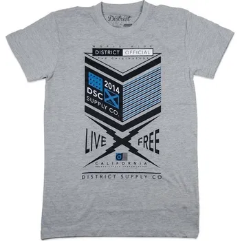 Pánské tričko Tričko DISTRICT Supply Co Form| GREY-XL