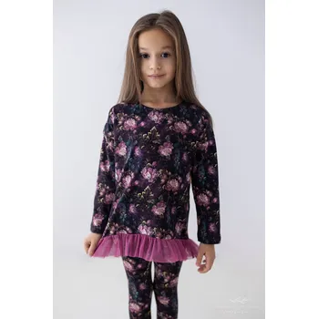 Pánské tričko Stylové delší tričko s květinovým vzorem Lily Grey 98 / 3 roky