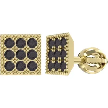 Náušnice Couple, Moderní náušnice Romi, žluté zlato se zirkony, Šroubek, 585-66-3-0301.0Z00.0.00.009.05