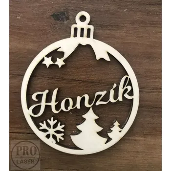 Vánoční ozdoba Dřevěná vánoční ozdoba se jménem 13