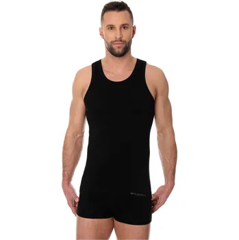 Pánské tričko Brubeck pánské tričko bez rukávu Comfort Cotton Barva: Černá, Velikost: S