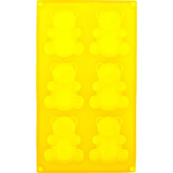 Forma na pečení Forma medvídek 6ks 31x18x2cm silikon ŽL