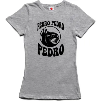 Žertovný předmět Pedro Pedro Pedro - Jaxomy - dámské tričko s potiskem XXL šedá - melír Černá - 402