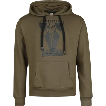 Pánská mikina Mikina s kapucí Disney z Star Wars - The Mandalorian - Bounty Hunter - Muži - zelená