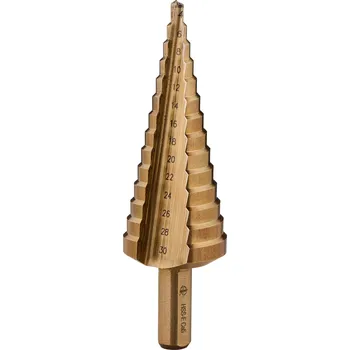 Vrták PARKSIDE PERFORMANCE® Sada stupňovitých / HSS spirálových vrtáků (stupňovitý vrták 4-30 mm)