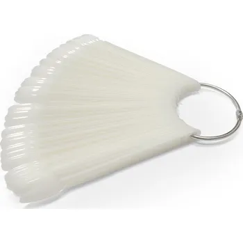 Umělé nehty Vzorník čirý - Mandle s kroužkem 50 ks