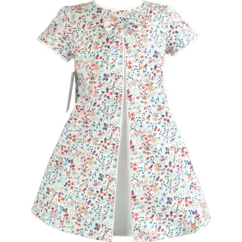 Dívčí šaty Nat&Tom dívčí bílé šaty s květinovým vzorem Velikost: 104