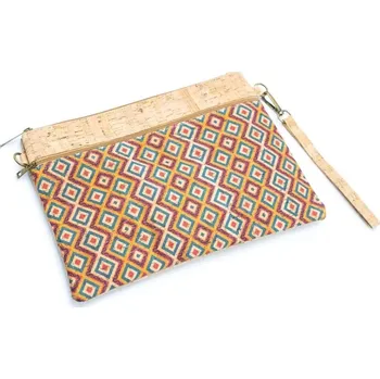 Kabelka Korkové psaníčko se zipy - Criss Cross