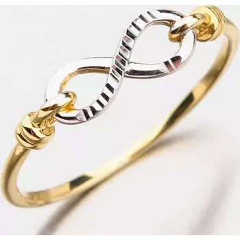 Prsten Dámský prsten zlato mix 585 41-NP185 velikost 50