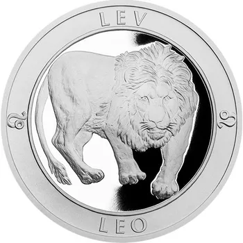 Stříbrná medaile Znamení zvěrokruhu - Lev proof