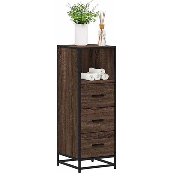 Koupelnový nábytek Koupelnová skříňka hnědý dub 35x37,5x100 cm kompozitní dřevo Hnědá 849253