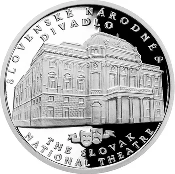 Stříbrná mince Slovenské národní divadlo SK proof