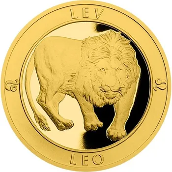 Zlatý dukát Znamení zvěrokruhu s věnováním - Lev proof