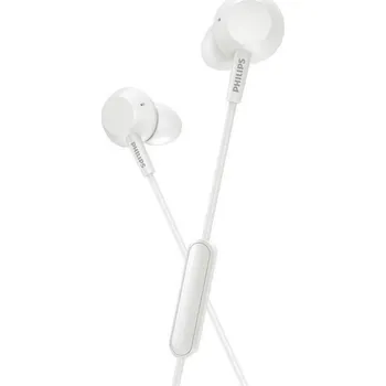Sluchátka Philips TAE4105WT/00 - Sluchátka s mikrofonem JACK 3,5 mm bílá