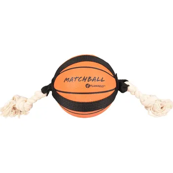 Hračka pro psa Flamingo Akční míč basketball 12,5cm