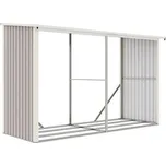 Přístřešek na dřevo G21 WOH 682 - 302 x 119 cm, šedý (63900505)