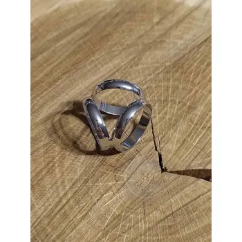 Šátek Spona / průvlek na šátek barva platina